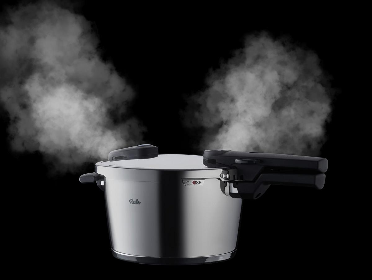 SZYBKOWAR 602-410-04-000/0 FISSLER - kolor srebrny/kolor stalowy, Basics, metal (22cm) - Fissler