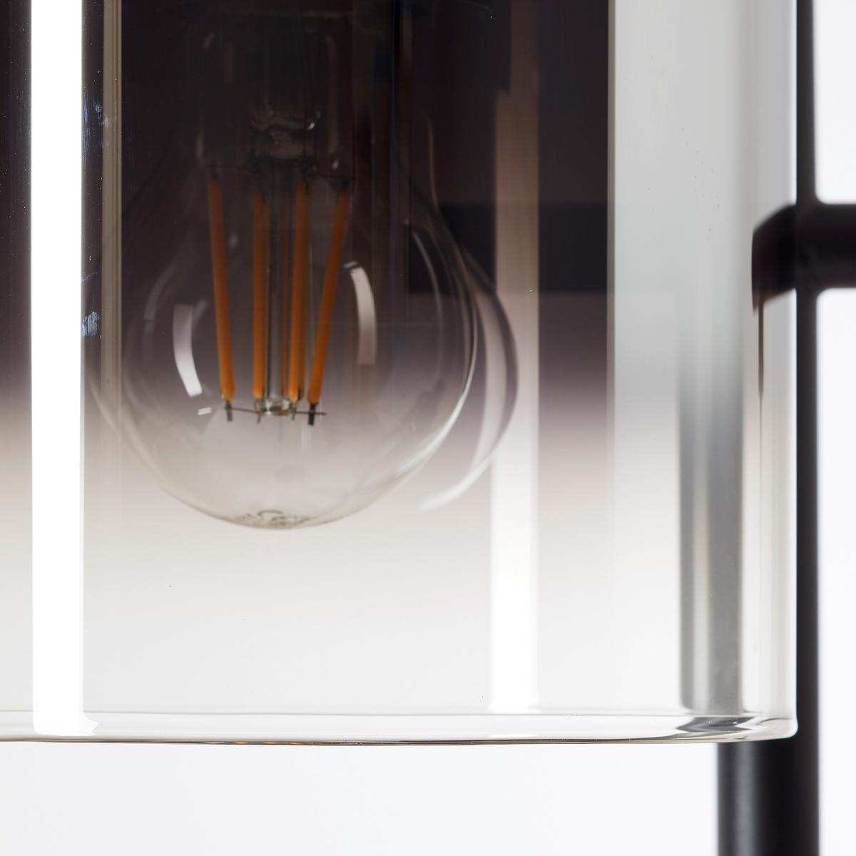 LAMPA STOJĄCA 93168/93 SIMONIS *DK* - czarny/szary, Design, metal/szkło (46/152cm) - Dieter Knoll