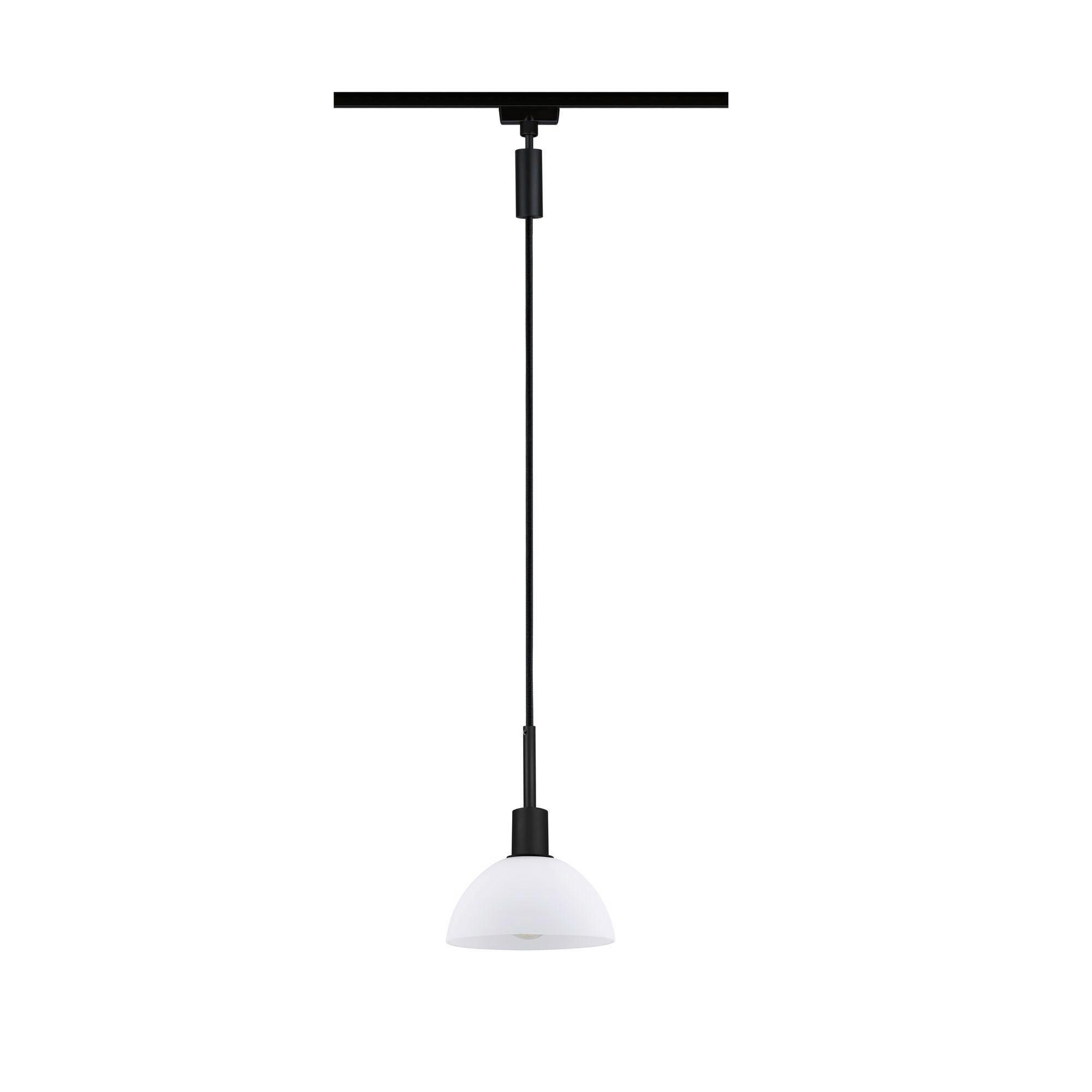 Schienensystem-Hängeleuchte Pendulum Sarrasani max. 20Watt - Opal, Design, Glas/Metall (14/140cm) - Paulmann