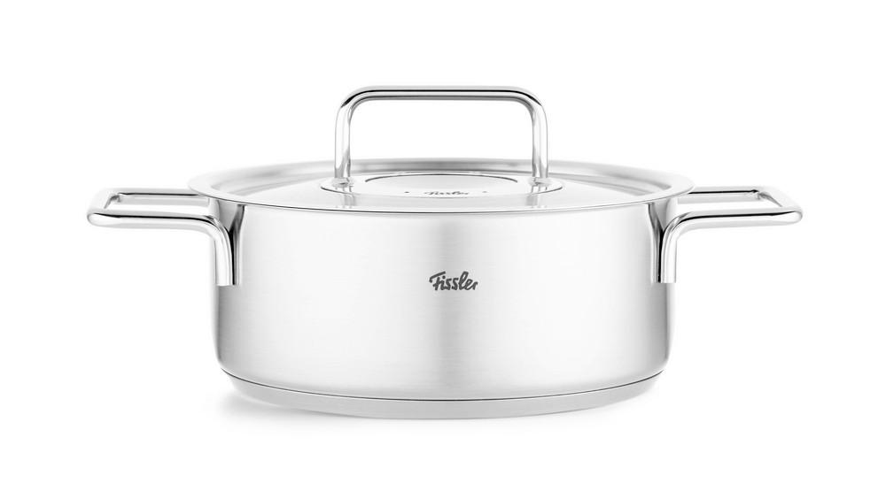 GARNEK DO ZAPIEKANIA 086-124-24-000/0 FISSLER - kolor srebrny, Basics, metal (24cm) - Fissler