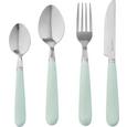 Besteckset Clara aus Edelstahl, 24-teilig - Edelstahlfarben/Mintgrün, ROMANTIK / LANDHAUS, Kunststoff/Metall - Mömax modern living Besteckset Clara aus Edelstahl, 24-teilig - Edelstahlfarben/Mintgrün, ROMANTIK / LANDHAUS, Kunststoff/Metall - Mömax modern living