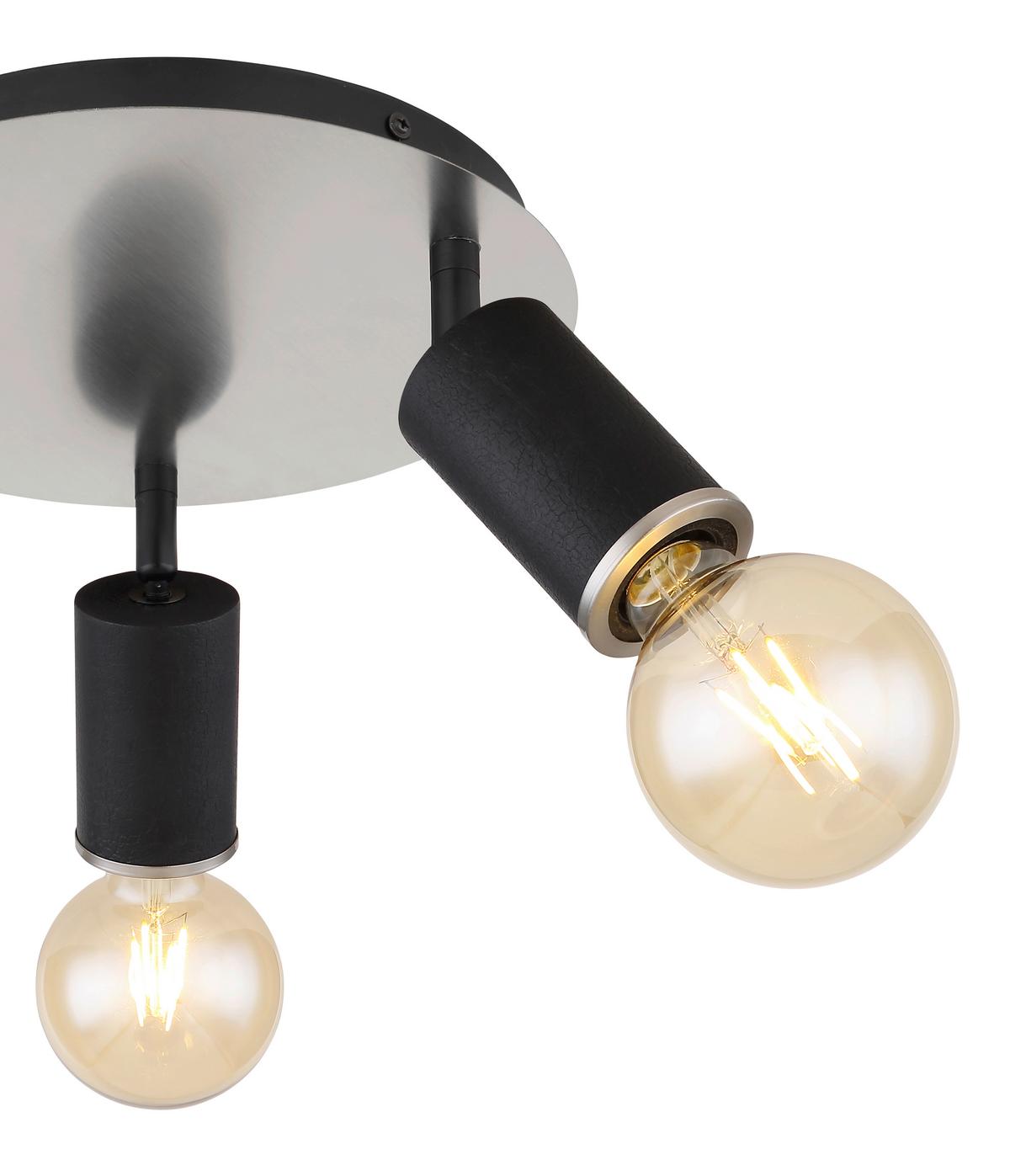 Reflektor Joseba - boje nikla/crna, Basics, drvo/metal (28/18cm) - Globo