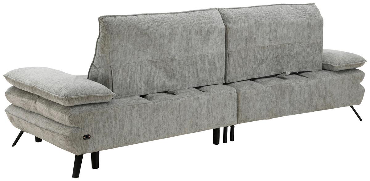 Kutna Garnitura Castello - siva/crna, Moderno, drvo/metal (110/174/97/276cm) - Mömax