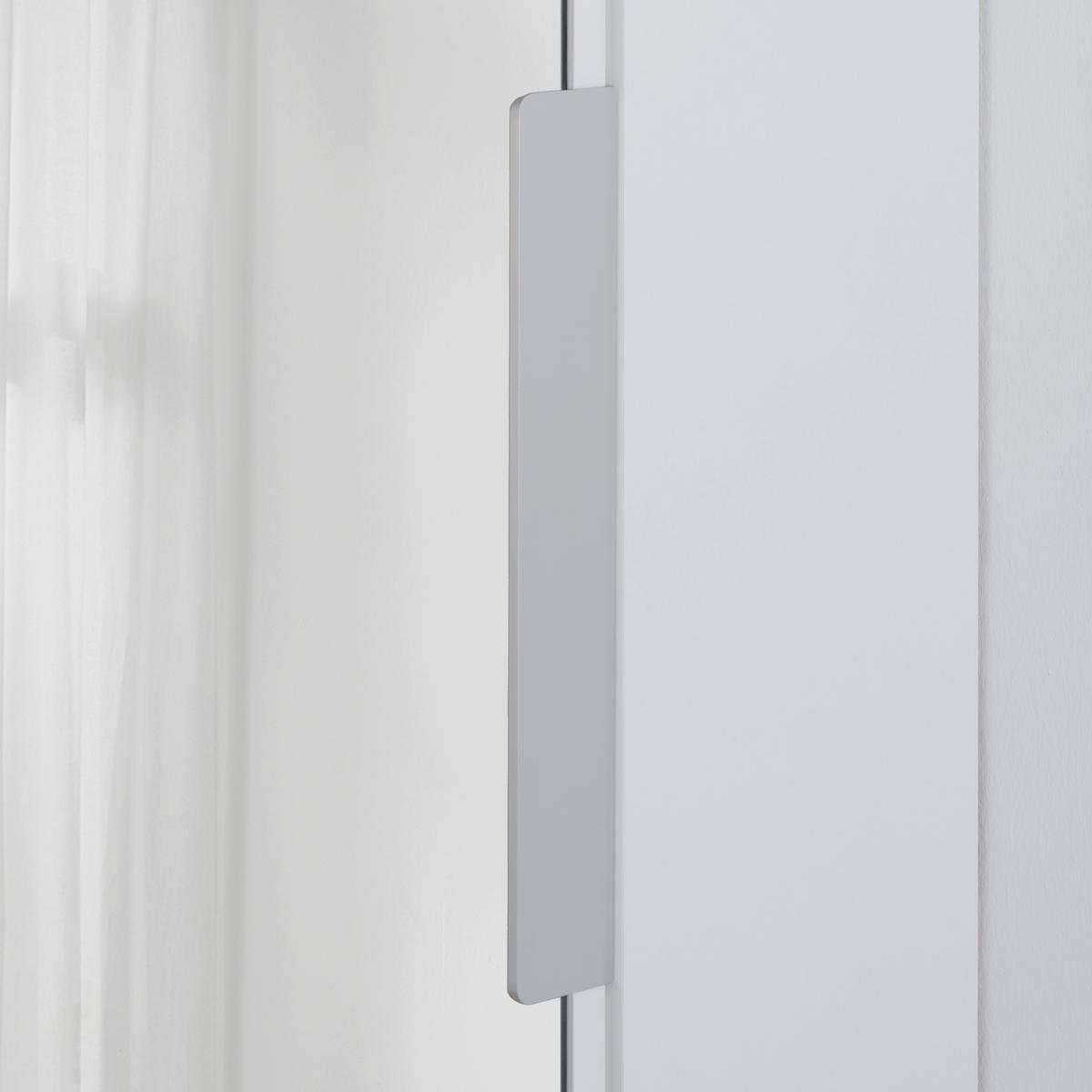 Schuhschrank Calma Weiss Schuhe bis Gr. 43 - Weiss/Alufarben, Konventionell, Holzwerkstoff/Kunststoff (50/179,7/20cm) - Mömax