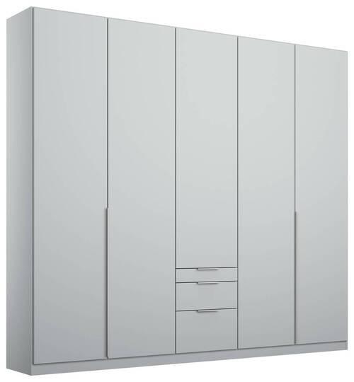 Dulap cu uși rotative ALABAMA - gri deschis, Modern, material pe bază de lemn (226/229/54cm)