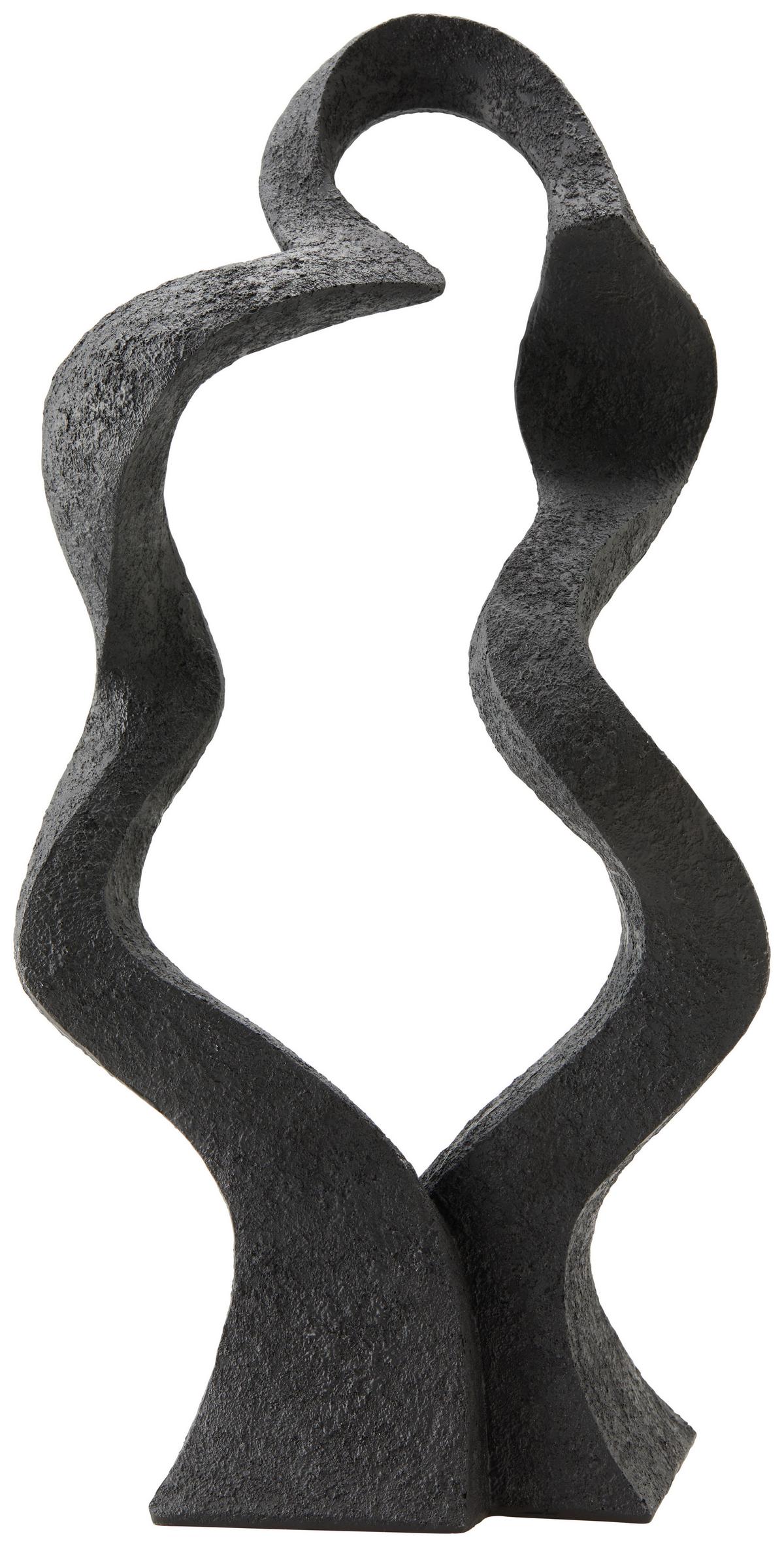 Skulptur Noemi I in Schwarz - Schwarz, Kunststoff (22/14/44cm) - Modern Living