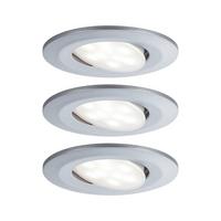 LED-Deckenleuchte Calla IP65 max. 3x 6,5 Watt, 3-teilig - Chromfarben, Basics, Kunststoff (9cm) - Paulmann