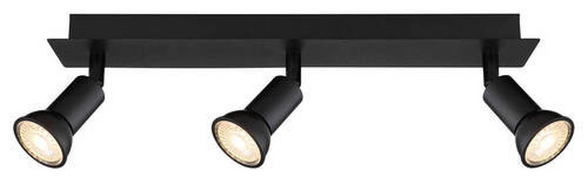 Strahler Drew in Schwarz max. 35 Watt - Schwarz, Design, Metall (40/6/9cm) - Globo
