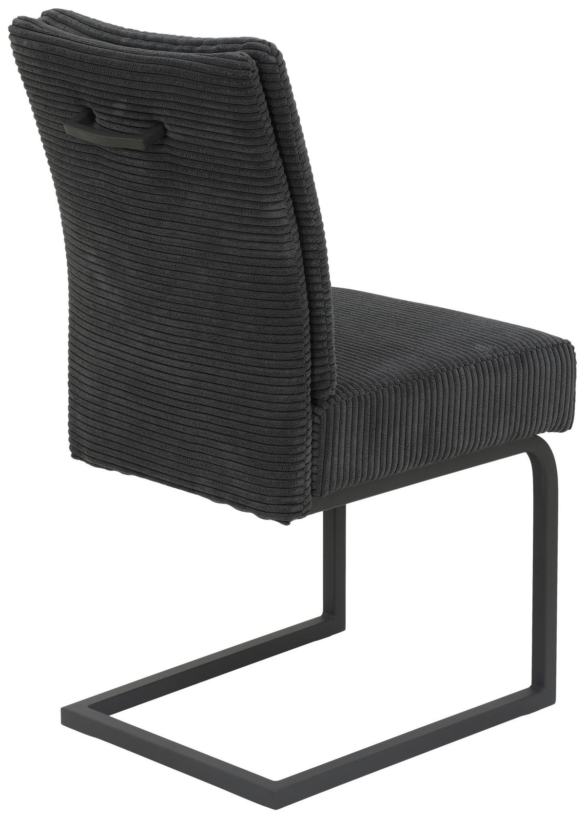 Nihajni Stol Olivia Giga - S, Antracit - črna/antracit, Moderno, kovina/tekstil (61/91/43cm) - Mömax