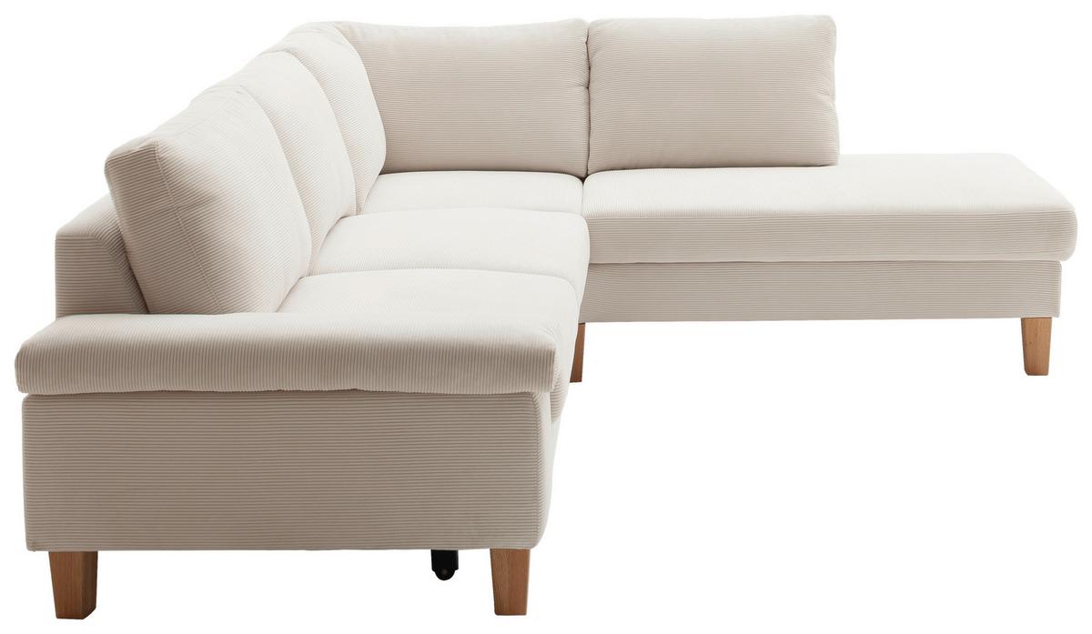 Wohnlandschaft Corvara Weiß - Weiß, KONVENTIONELL, Holz/Holzwerkstoff (286/86/220cm) - Premium Living