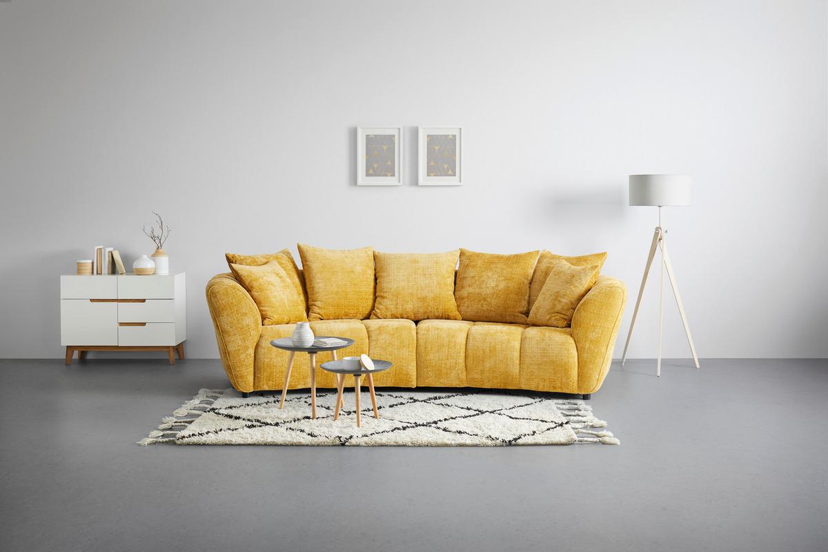 Mega Sofa Bonelli - žuta/crna, Moderno, tekstil/plastika (280/74cm) - Mömax