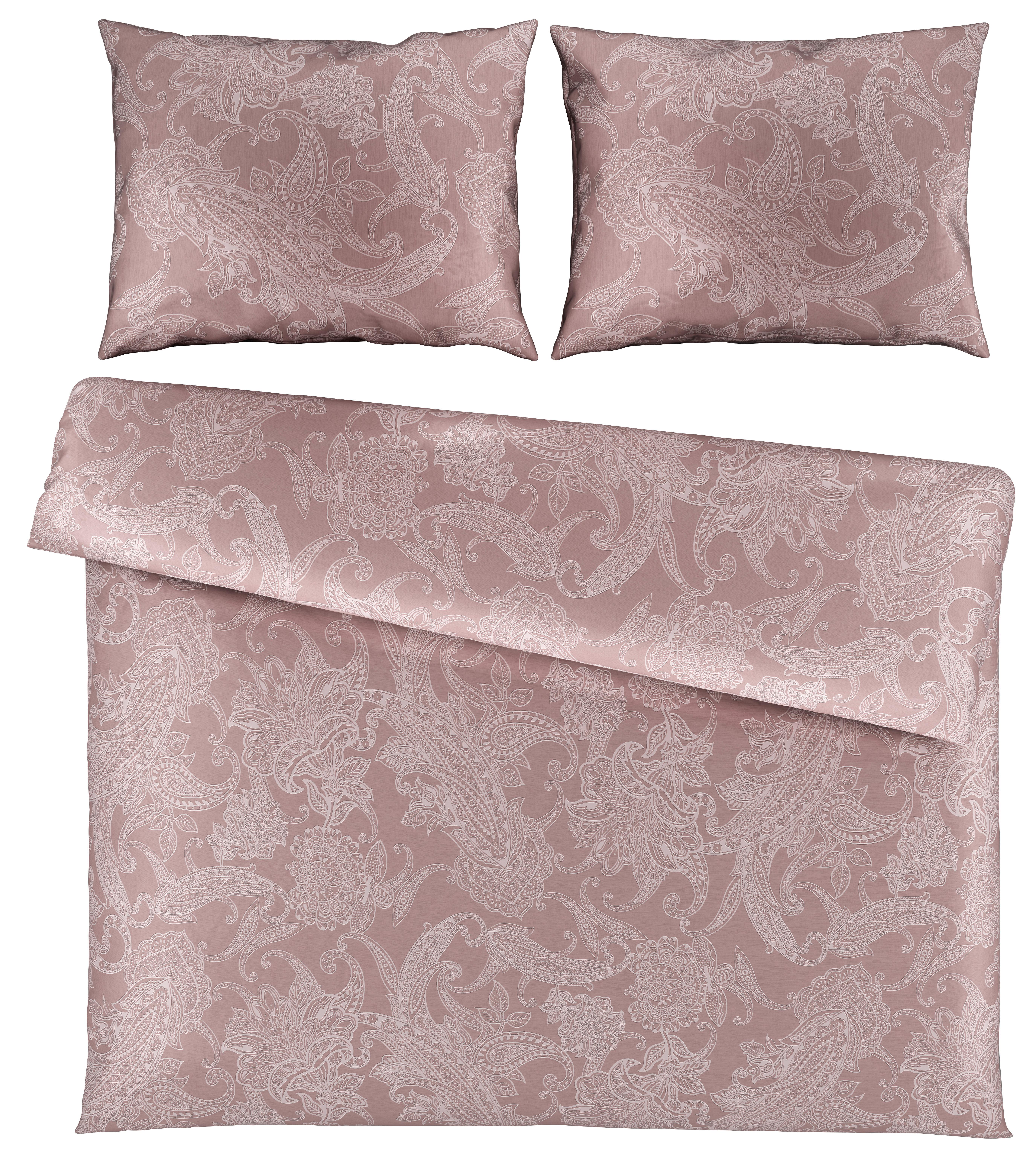 Bettwäsche Amal XXL Mauve ca. 200x220cm - Mauve, ROMANTIK / LANDHAUS, Textil (200/220cm) - Modern Living