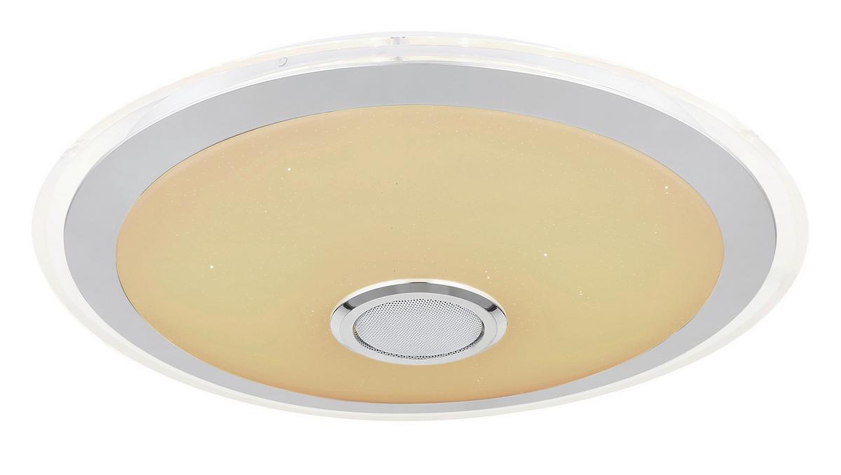 Stropna Led-svetilka Dunny, S Sijalko - barve kroma/srebrne barve, Konvencionalno, kovina/umetna masa (43/10,5cm) - Globo