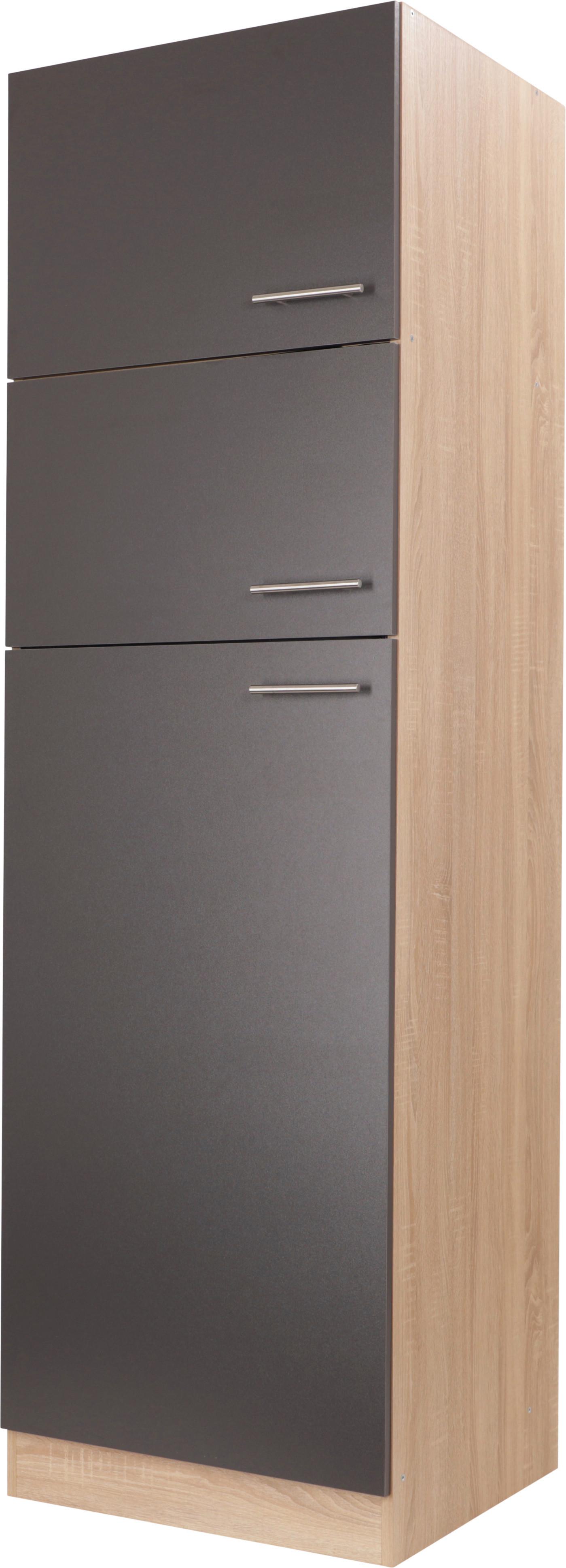 Omara Za Vgradno Napravo Merle, Barva Hrasta, Siva - srebrne barve/siva, Basics, kovina/leseni material (60/200/60cm) - Respekta