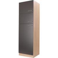 Omara Za Vgradno Napravo Merle, Barva Hrasta, Siva - srebrne barve/siva, Basics, kovina/leseni material (60/200/60cm) - Respekta