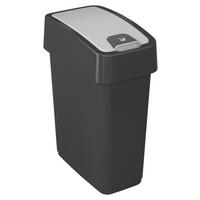 Pubelă Arne - gri, plastic (29,5/18/36,5cm) - Modern Living