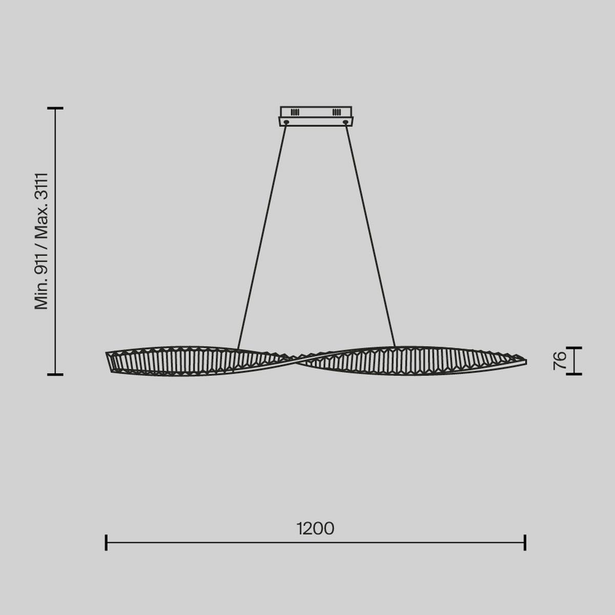 Pendelleuchte P097pl-L36bs3k - Messingfarben, Design, Metall (120/311.1/8cm) - MAYTONI