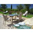 Gartensessel Monaco in Beige - Beige/Braun, Kunststoff/Textil (56/94/64cm) - MÖMAX modern living