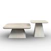 COUCHTISCH THIAGO - Creme, MODERN, Holzwerkstoff/Stein (55/34/55/34/32/46cm) - Bessagi Home