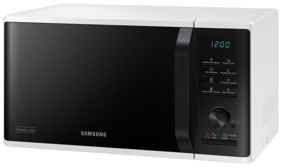 Mikrowelle Ms23k3515aw/sw - Weiss, Basics, Keramik (27,5/48,9/37.4cm) - Samsung