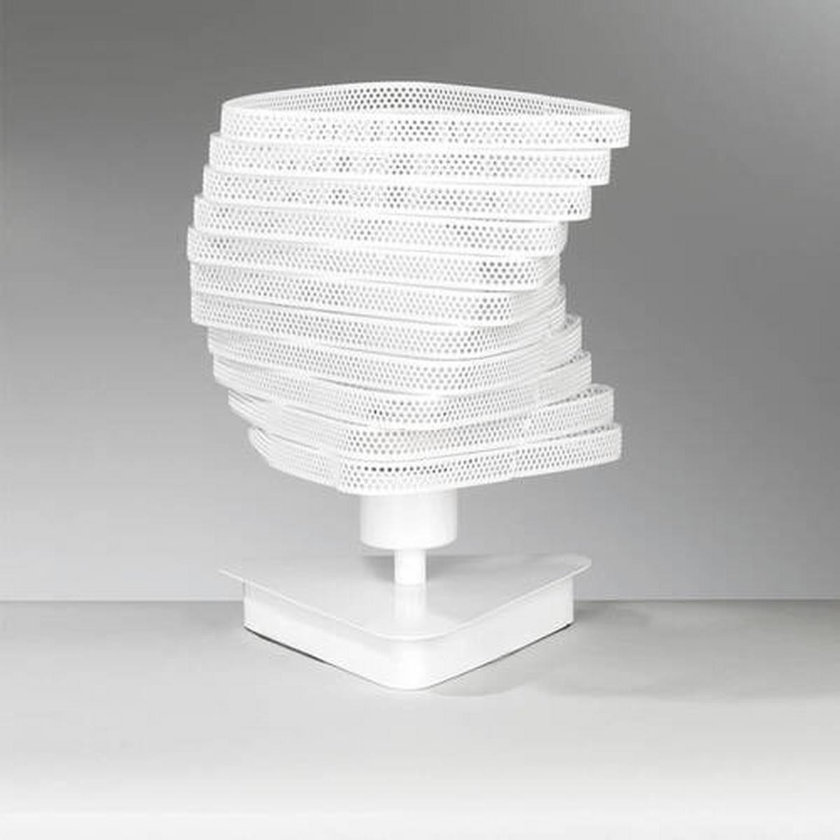 Nachttischleuchte Bianco Weiß max. 22 Watt - Weiß, Design, Metall (20/27cm)