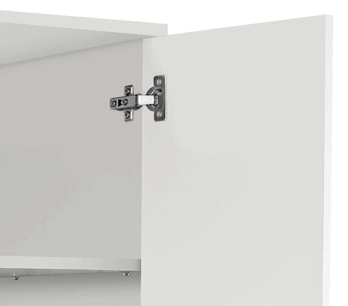 Višenamjenski Ormar Kv05 - bijela/boje aluminija, Moderno (62,4/178,6/35,4cm) - Best Price