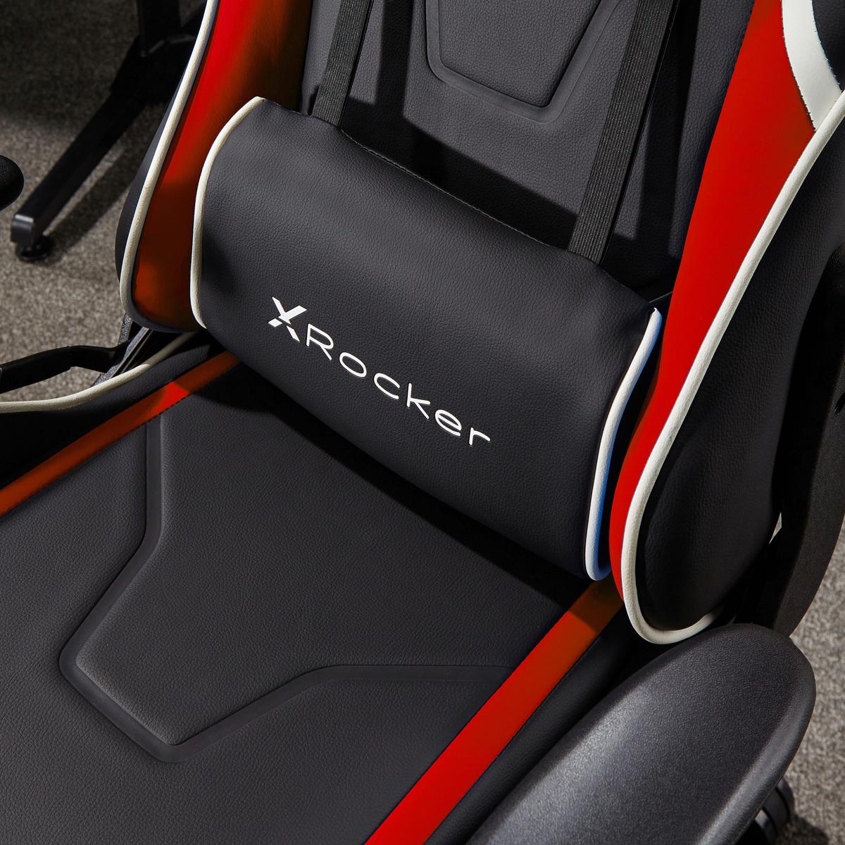 Gamingsessel Agility ca. 55x113x62,5cm Schwarz/Rot - Rot/Schwarz, MODERN, Kunststoff/Textil (55/113/62,5cm) - X Rocker