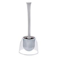 WC-Bürstengarnitur in Weiss - Weiss/Transparent, Kunststoff (14,5/37cm) - Mömax