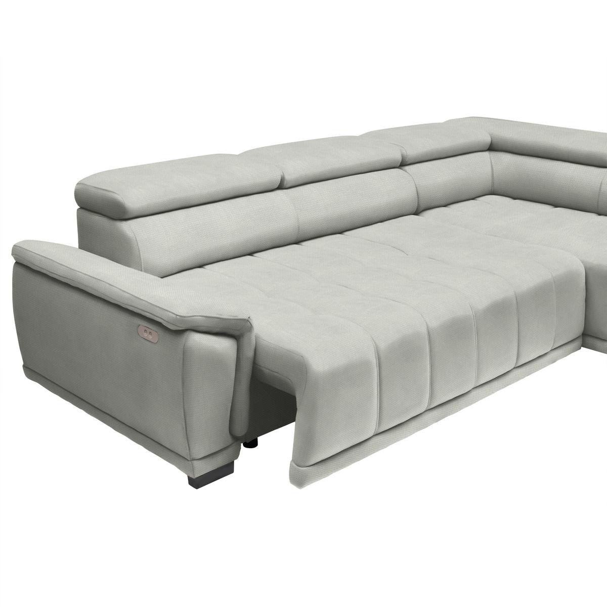 Ecksofa Gremoi Rechts Sandfarben - Sandfarben/Schwarz, MODERN, Kunststoff/Textil (283-206/77-100/106cm) - Premium Living
