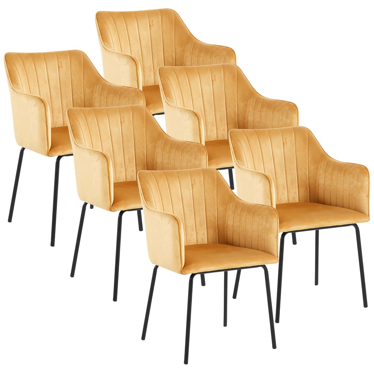 ARMLEHNSTUHL-SET VALIA - Schwarz/Braun, Design, Holzwerkstoff/Kunststoff (48,5/84/48cm) - MID.YOU