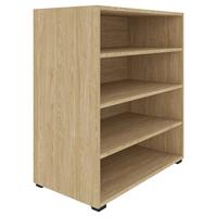 Regal Unit in Eichefarben - Eichefarben/Schwarz, Modern, Holzwerkstoff (91,2/89,6/40cm) - Based