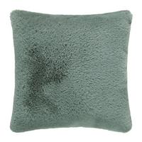 Műszőrme Díszpárna Liz 45/45 - jadezöld, Modern, textil (45/45cm) - Premium Living