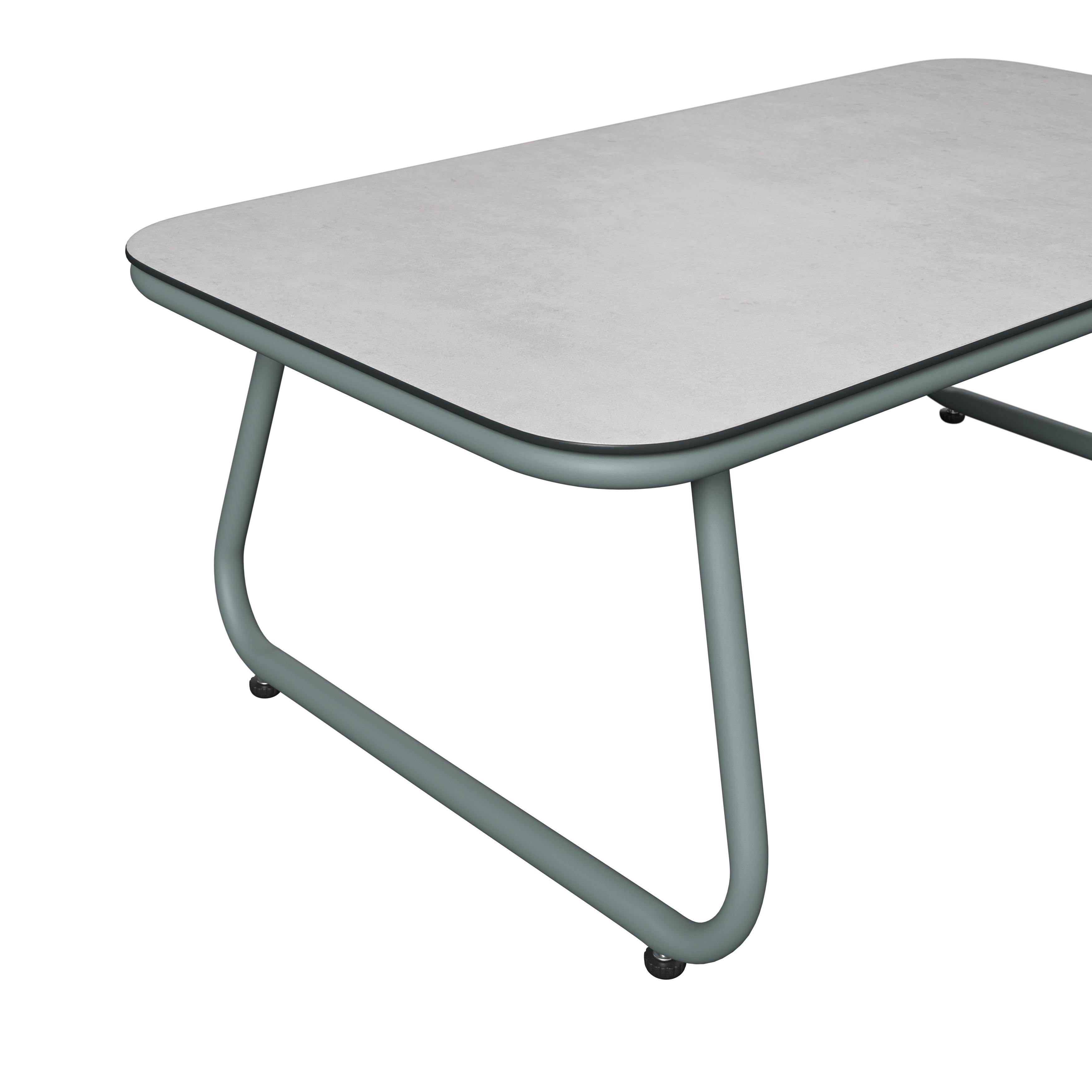 UTEMÖBLER SET BETTY - beige/grön, Modern, metall/glas - Mömax