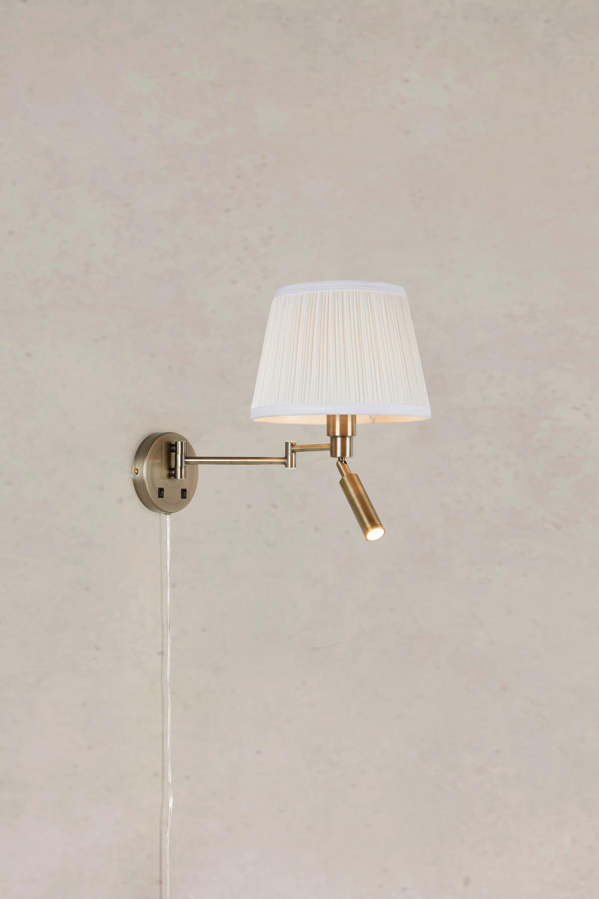 Wandleuchte Pivot Wall max. 60 Watt - Messingfarben, Design, Metall (42,5/25/32cm) - Markslöjd