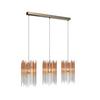 HÄNGLAMPA STAB - bärnstensfärgad/champagne, Modern, metall/glas (81/20/150cm)