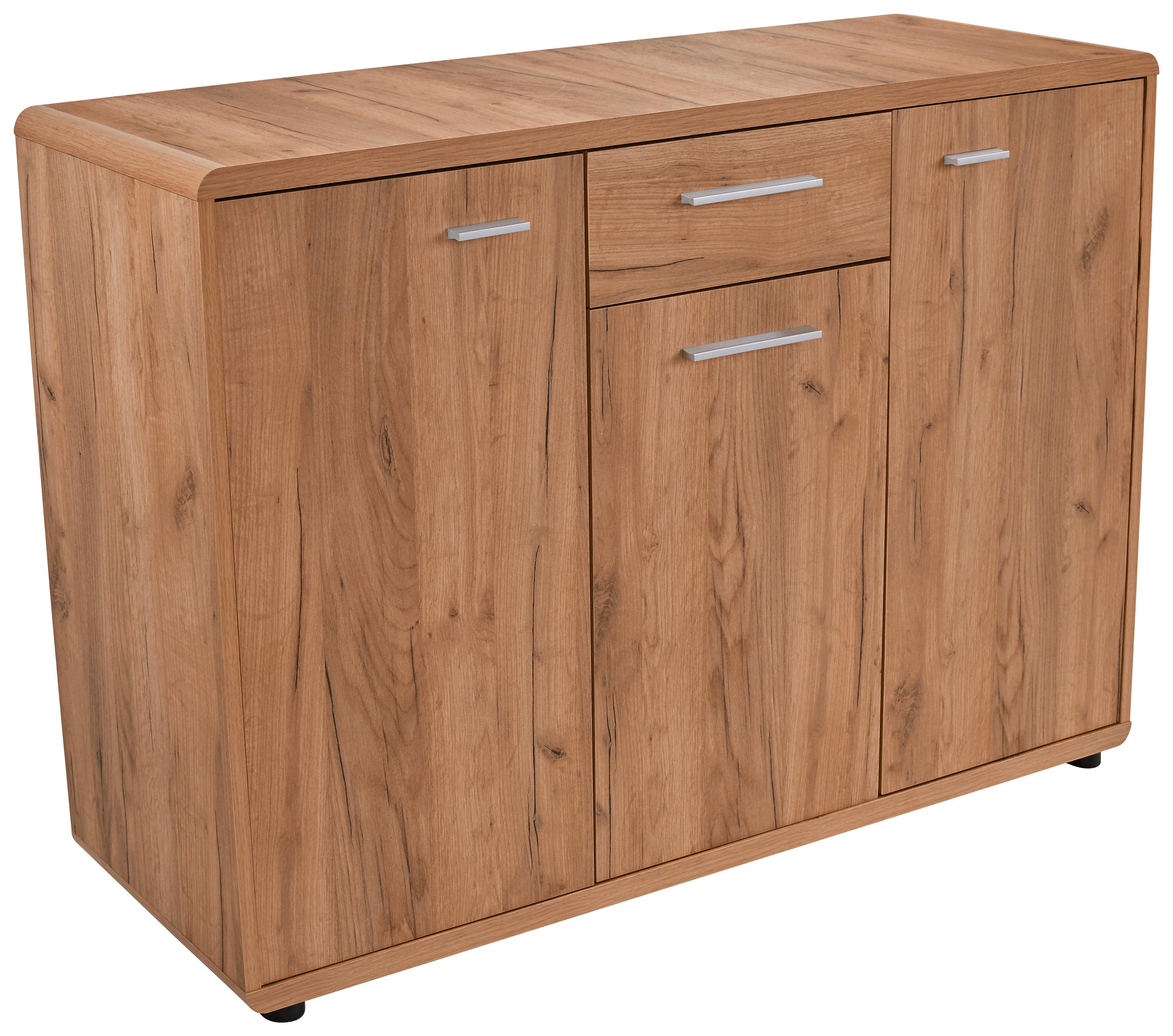 Comodă FONTANA - culoare lemn stejar, Modern, material pe bază de lemn (132/87/40cm) - Modern Living