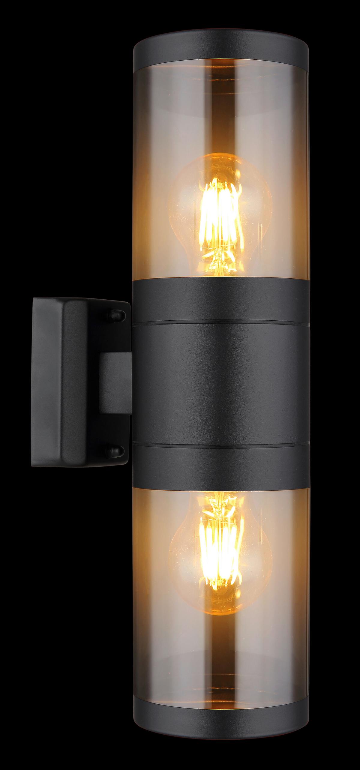 Außenleuchte Xeloo max. 60 Watt - Schwarz, Basics, Kunststoff/Metall (10,2/15,5/38cm) - Globo