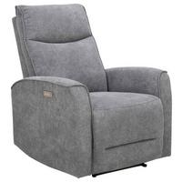 Fotelja S Relaks Mehanizmom Leon - siva/crna, Konvencionalno, tekstil/plastika (85/105/97cm) - Mömax