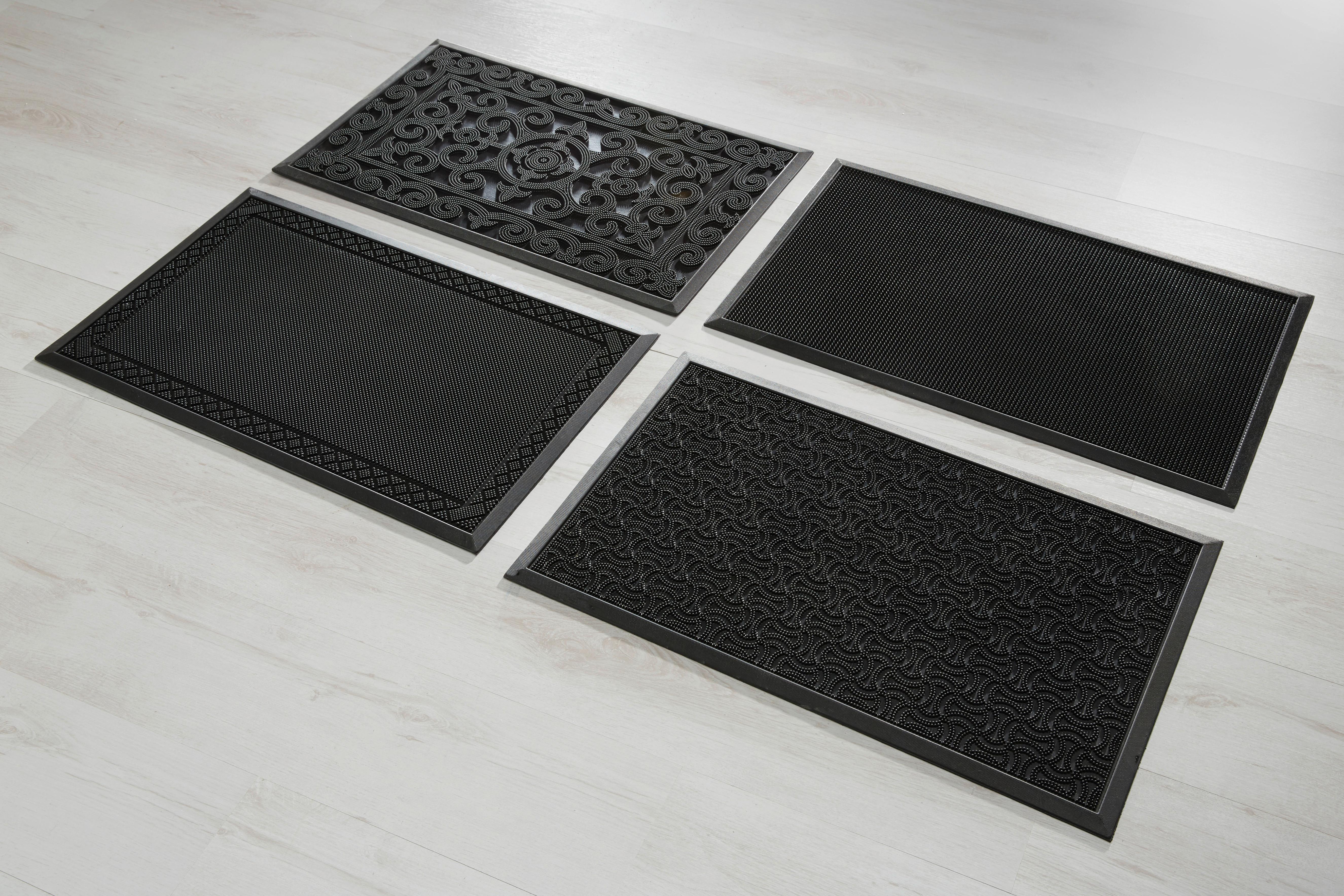 DÖRRMATTA LINUS - svart, plast (60/80cm) - Mömax