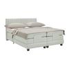 Boxspringbett Dixon Hellgrau ca. 180x200cm - Hellgrau/Schwarz, Konventionell, Holz/Holzwerkstoff (180/200cm) - Premium Living