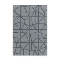 Flachwebeteppich Satin 8063 Grau 120cm X 180cm - Grau, Basics, Textil (120/180cm) - Kayoom