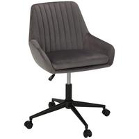 Scaun rotativ CHILLY - negru/gri, Modern, plastic/metal (60/82,5-92/60cm) - Modern Living