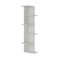 Bücherregal Saso ca.37x141x24 cm Weiß - Weiß, Design, Holzwerkstoff (37/141/24cm) - Livetastic
