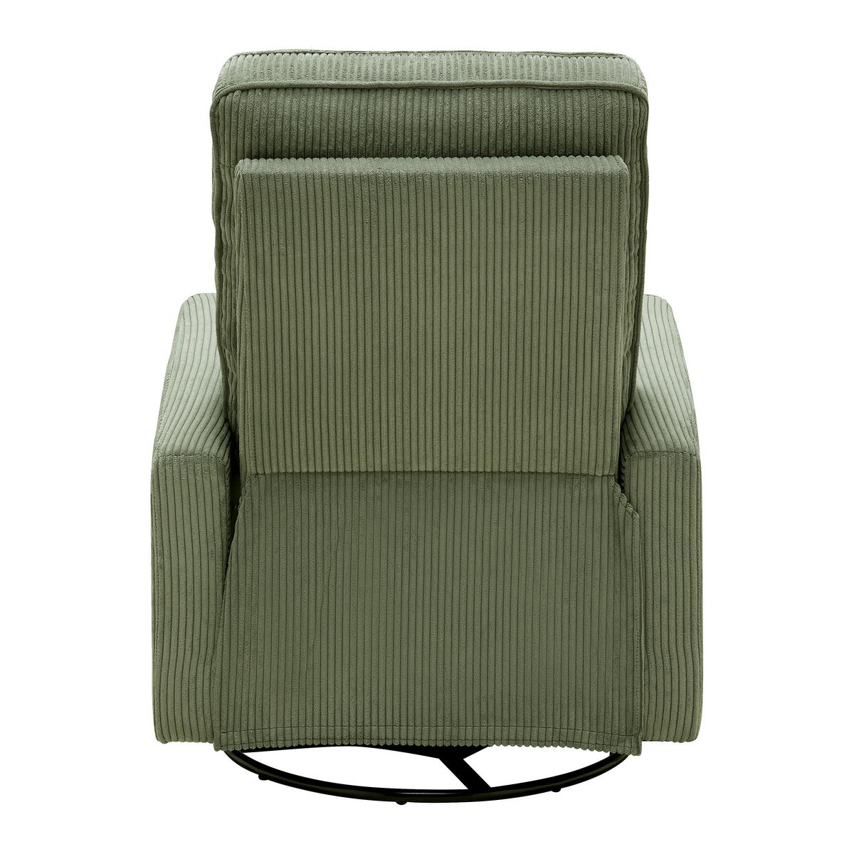 Relaxsessel Melinda Grün Cord - Schwarz/Grün, KONVENTIONELL, Holz/Kunststoff (76/103/96cm) - Mömax