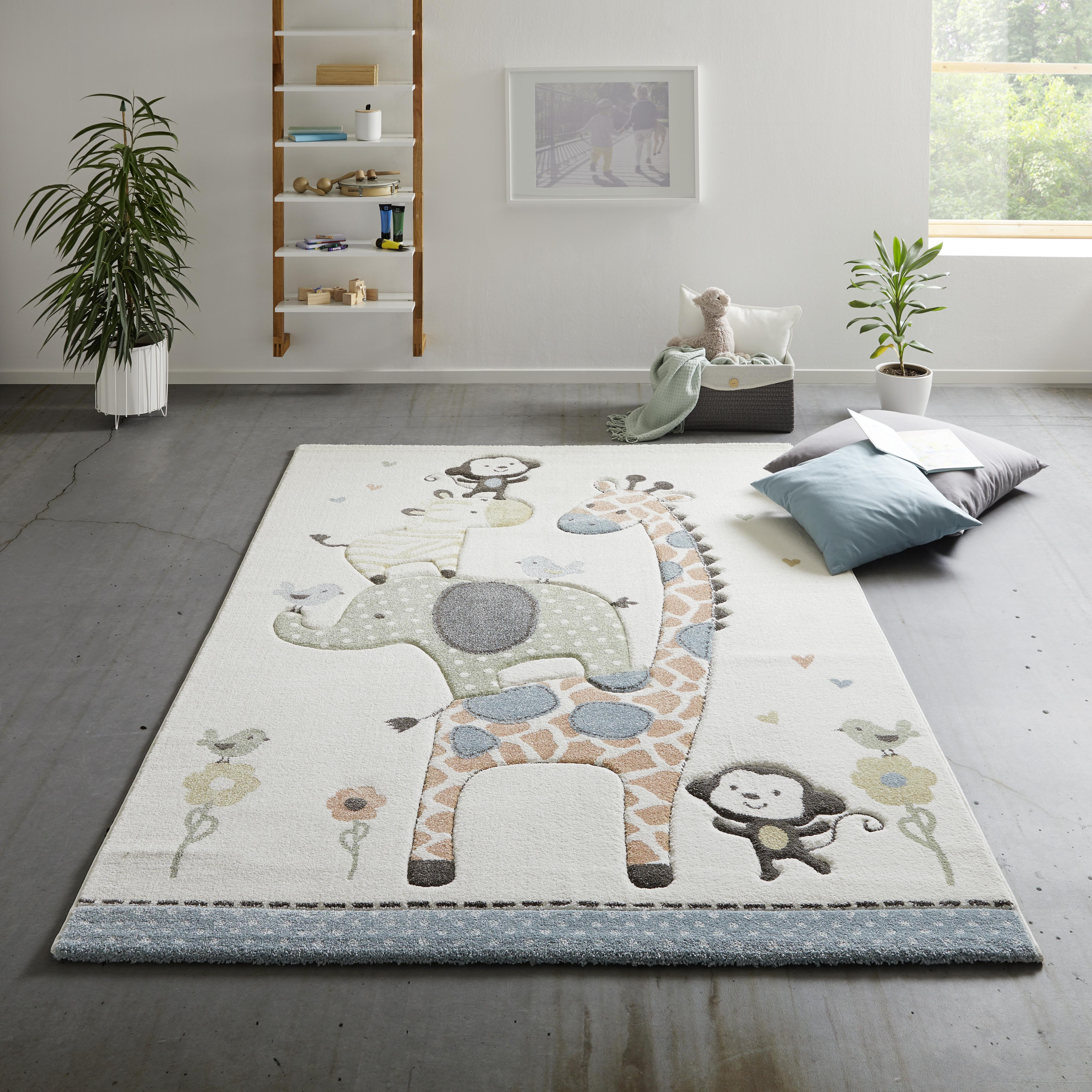 Kinderteppich Moritz ca. 120/170cm - Creme, Textil (120/170cm) - Mömax