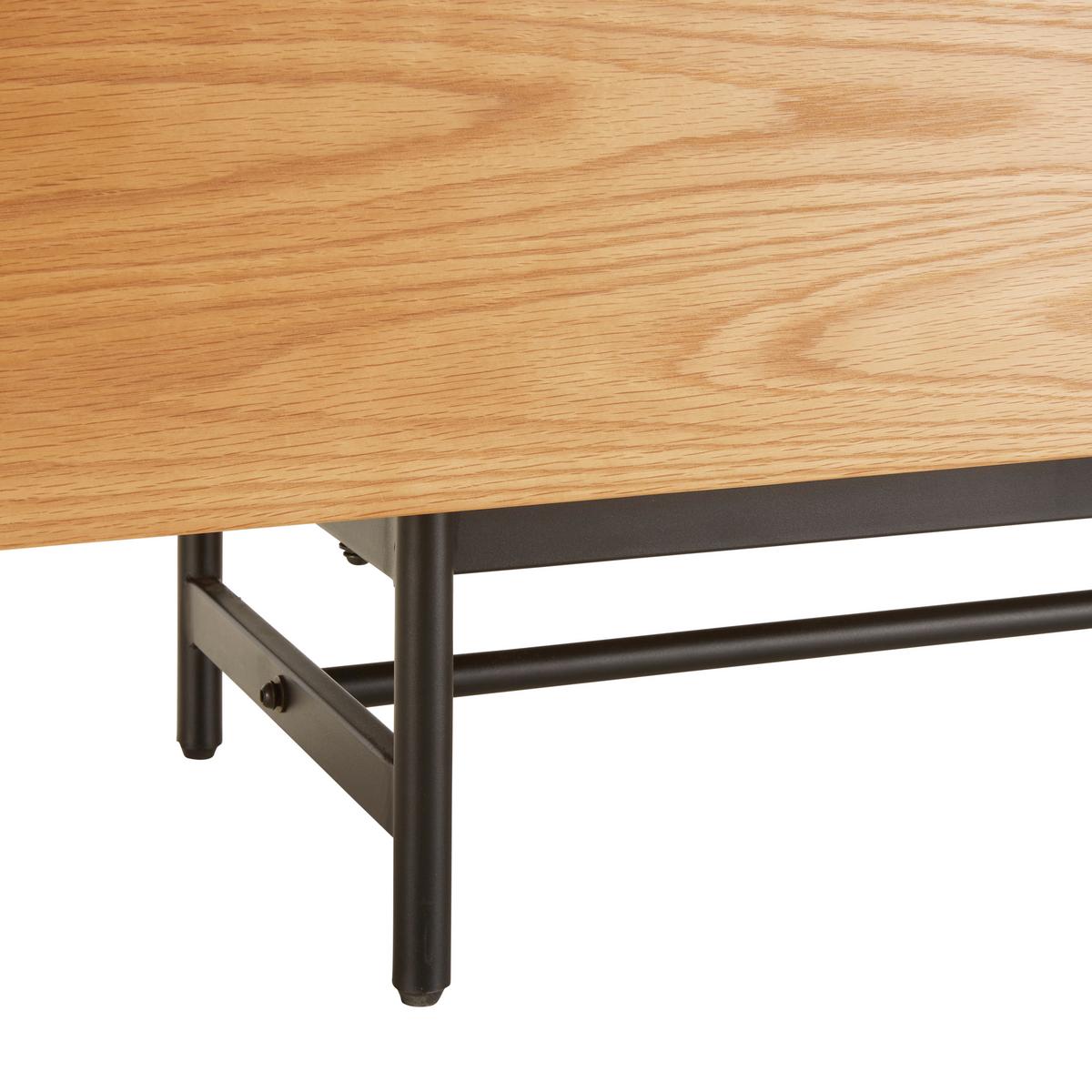 Sideboard in Natur/Schwarz - Schwarz/Naturfarben, Modern, Holz/Holzwerkstoff (160/70/42cm) - Mömax