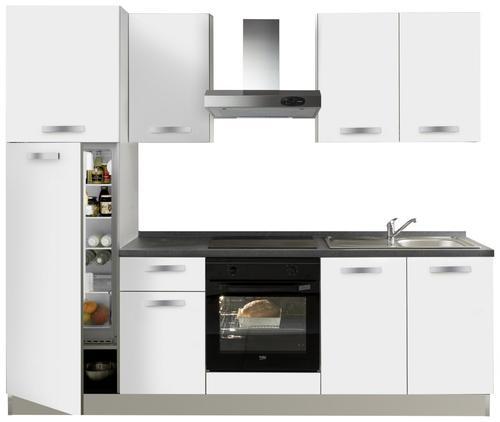 Bucătărie standard Vita - magnolie/alb, Modern, material pe bază de lemn (255/204/60cm) - Italstyle