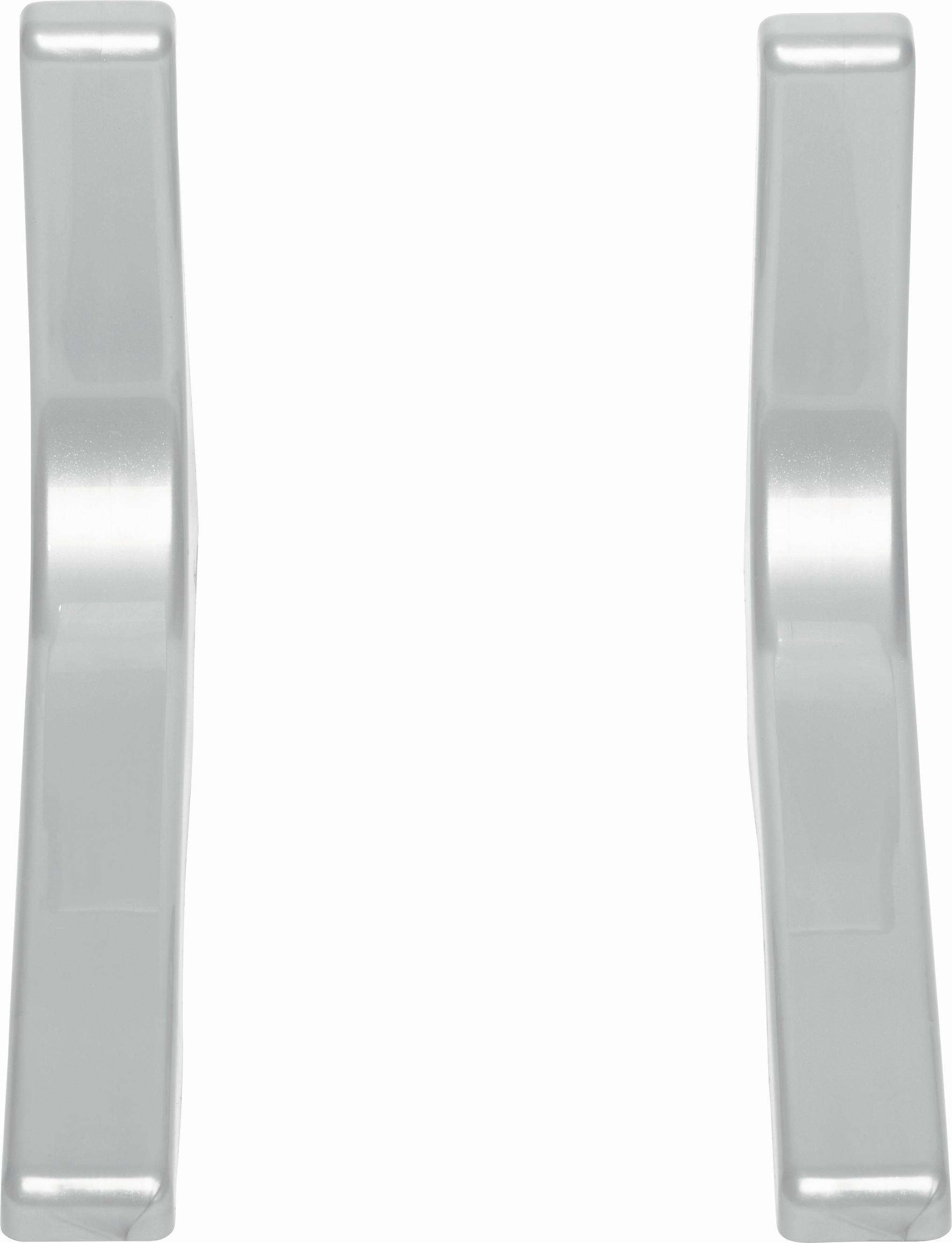 Wandhalter Leonardo 2er-Set Metall Silber L: 24 cm - Silberfarben, Metall (24cm) - Mömax