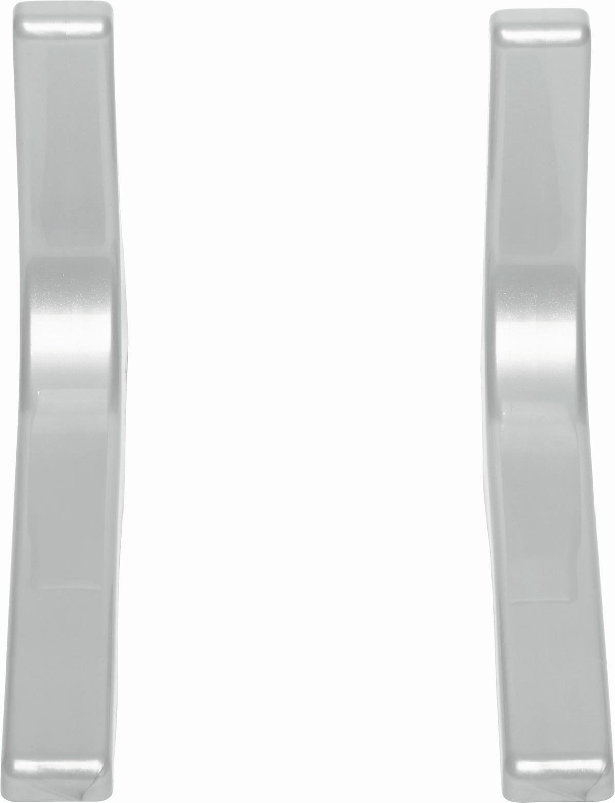 Wandhalter Leonardo 2er-Set Metall Silber L: 24 cm - Silberfarben, Metall (24cm) - Mömax