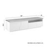 MEDIABÄNK CARLOS - vit/ekfärgad, Modern, trä (180/46,5/42cm) - Bessagi Home